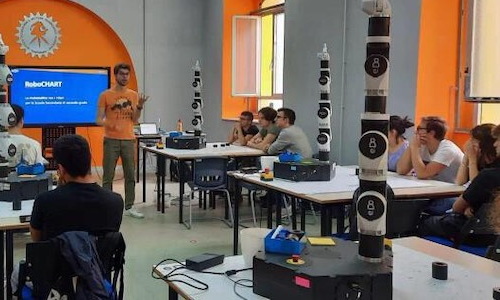 classe con studenti e insegnante